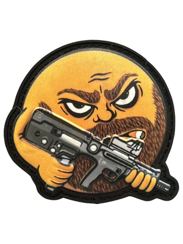 Beard Emoji PVC Morale Patch - Tactical Outfitters