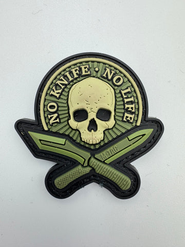 No Knife No Life PVC Morale Patch - Tactical Outfitters