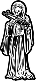 Pre-Order: MP5 Santa Muerte PVC Morale Patch