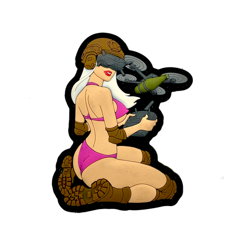 Drone Commander Pin-Up PVC Morale Patch - Tactical Outfitters