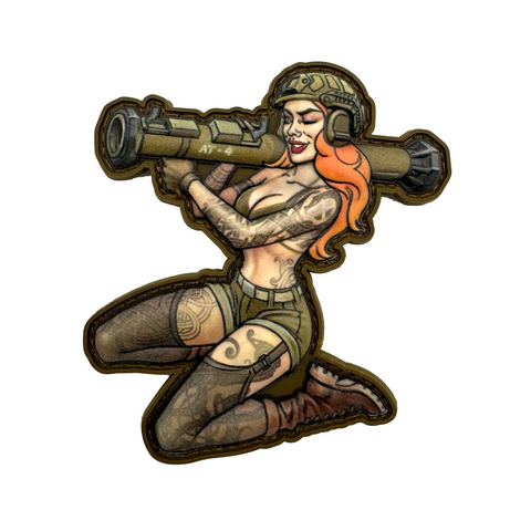 Pin-Up AT4 Gunner PVC Morale Patch - Tactical Outfitters