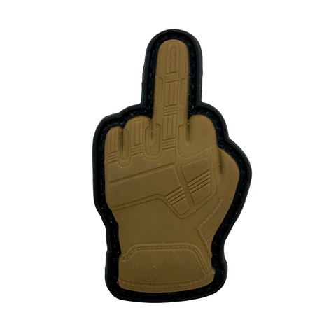 Tactical Glove Middle Finger PVC Morale Patch - Tactical Outfitters