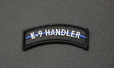 K9 HANDLER THIN BLUE LINE TAB MORALE PATCH - Tactical Outfitters
