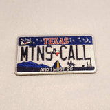 MOUNTAINS ARE CALLING LICENSE PLATE MORALE PATCHES - Tactical Outfitters