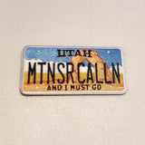 MOUNTAINS ARE CALLING LICENSE PLATE MORALE PATCHES - Tactical Outfitters