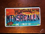 MOUNTAINS ARE CALLING LICENSE PLATE MORALE PATCHES - Tactical Outfitters