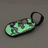 ADRIFT VENTURE WORLD TRAVEL TRACKER MAP GITD PVC LUGGAGE TAG - Tactical Outfitters