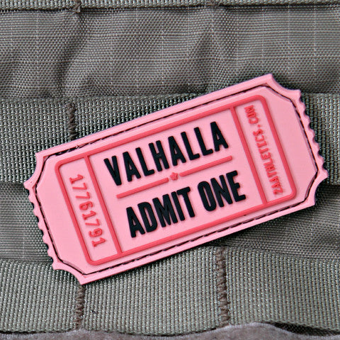 Valhalla Admit One PVC Morale Patch - Tactical Outfitters