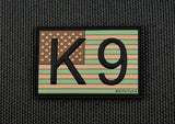K9 US FLAG 3D PVC MORALE PATCH - Tactical Outfitters