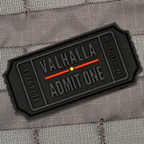 Valhalla Admit One PVC Morale Patch - Tactical Outfitters